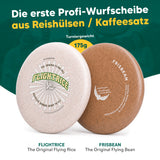 FrightRice - sustainable frisbee made from rice husks & recycled plastic - 175g